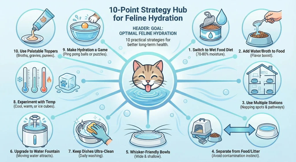 10 point strategy hub for canine hydration