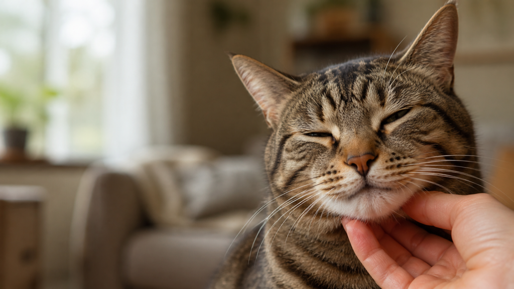cat slow blinking love affection